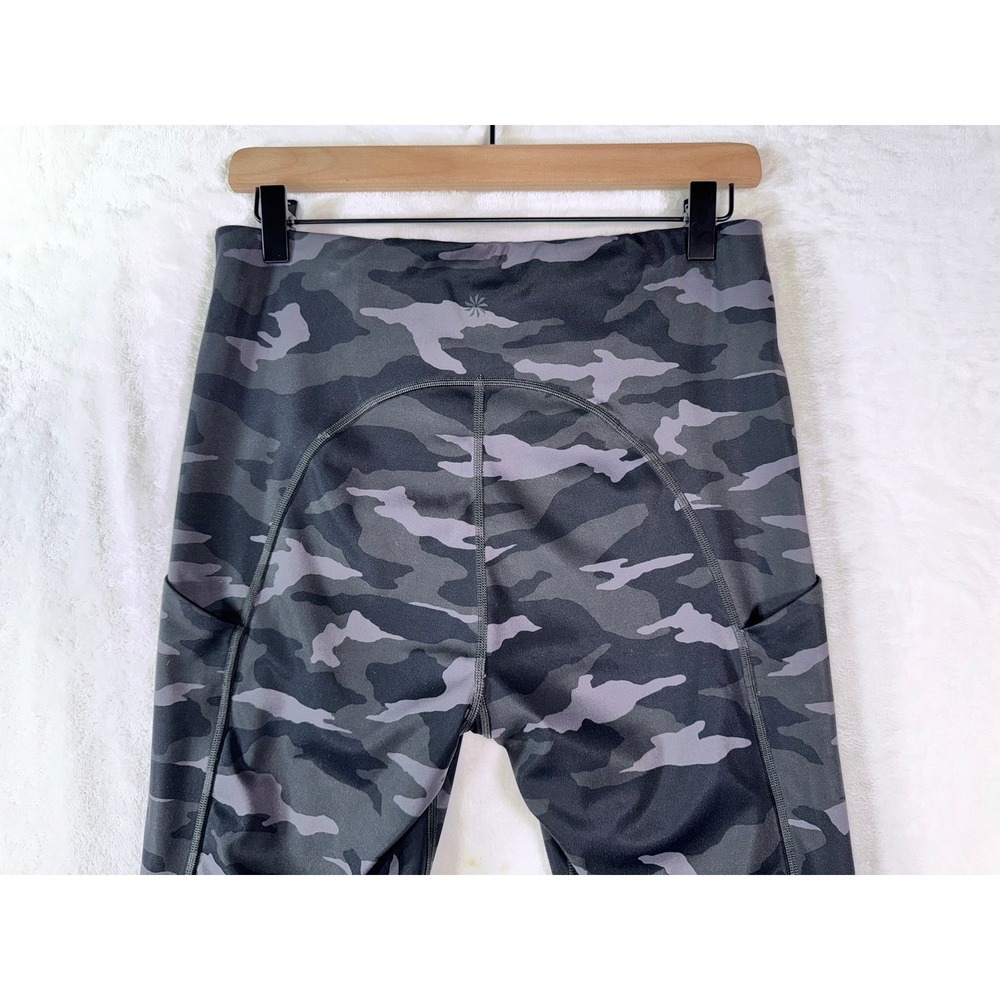 Athleta Ultimate Camo 7/8 Tight Gray Black High Rise Pocket Leggings Womens M - Picture 8 of 12